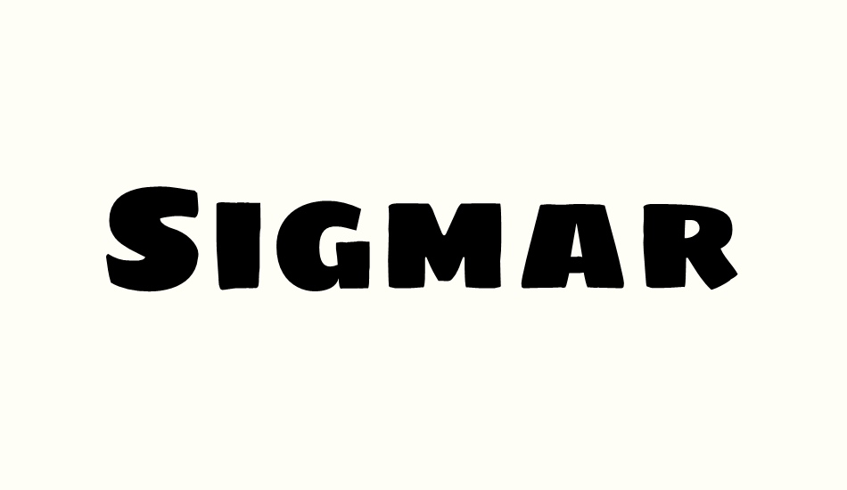 sigmar-one font big