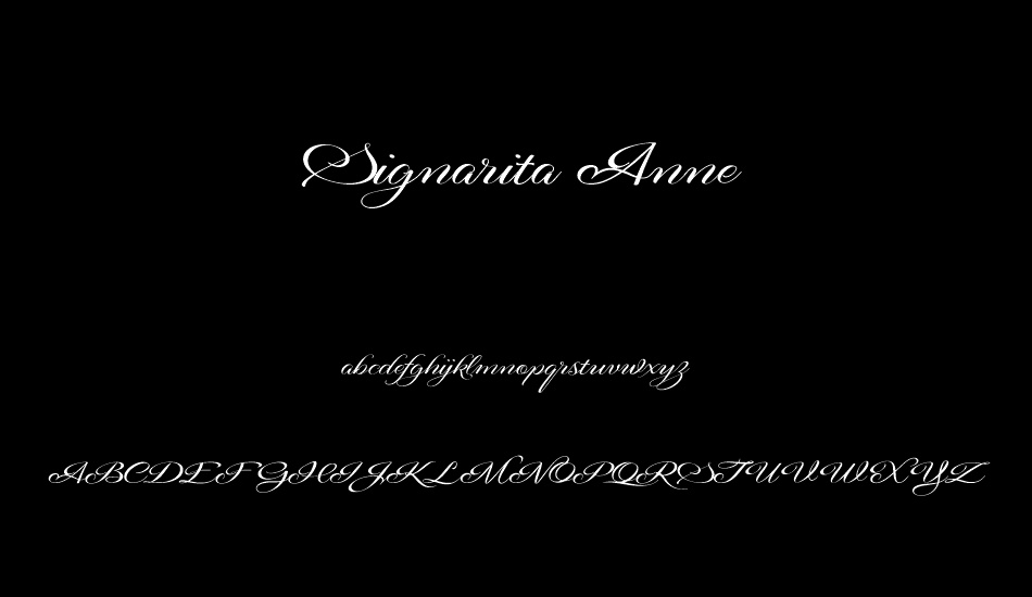 signarita-anne font