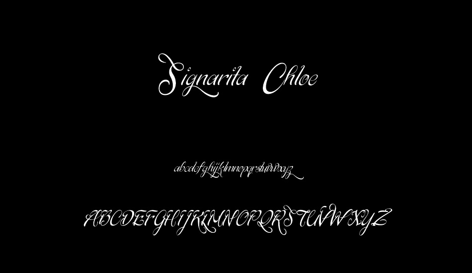 signarita-chloe font