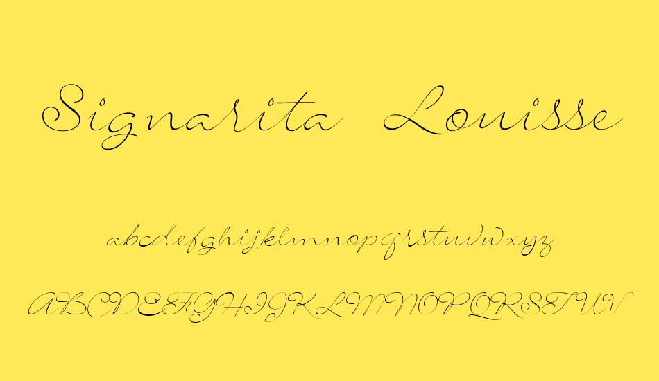 signarita-louisse font