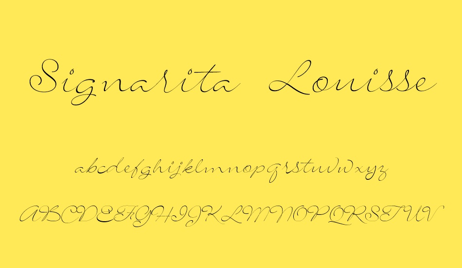 signarita-louisse font