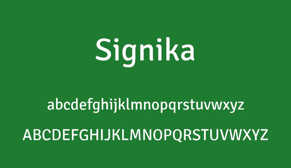 signika font