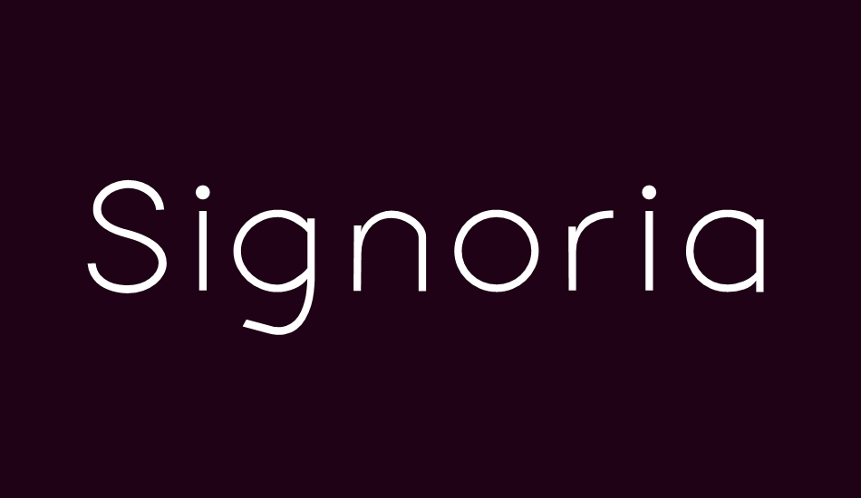 signoria font big