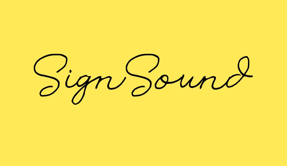 signsound font big