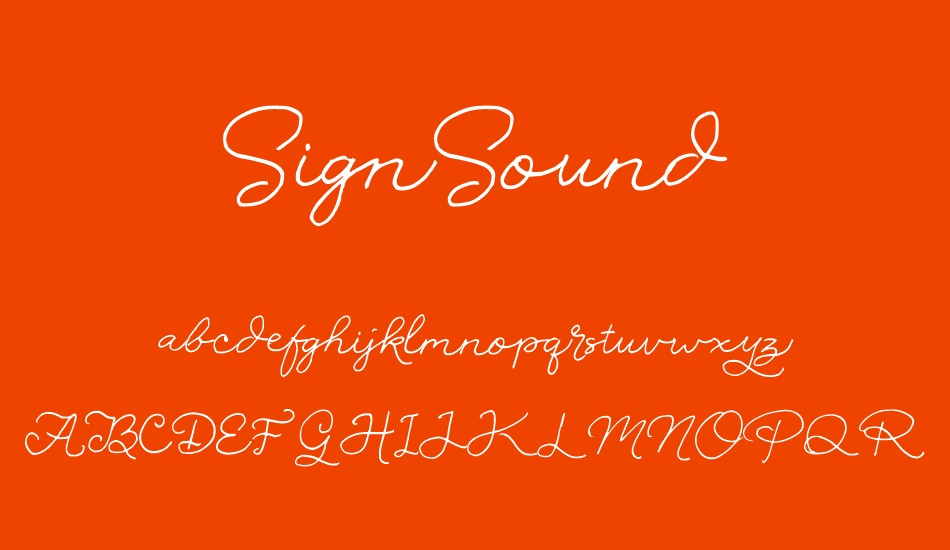 signsound font
