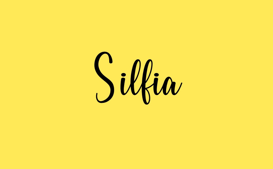 Silfia font big