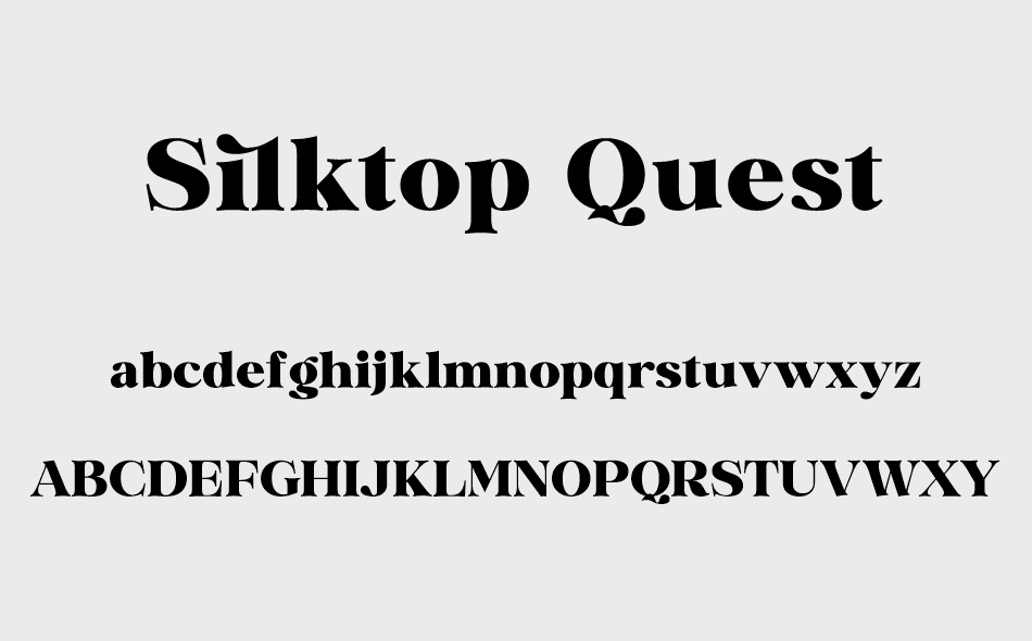 Silktop Quest font