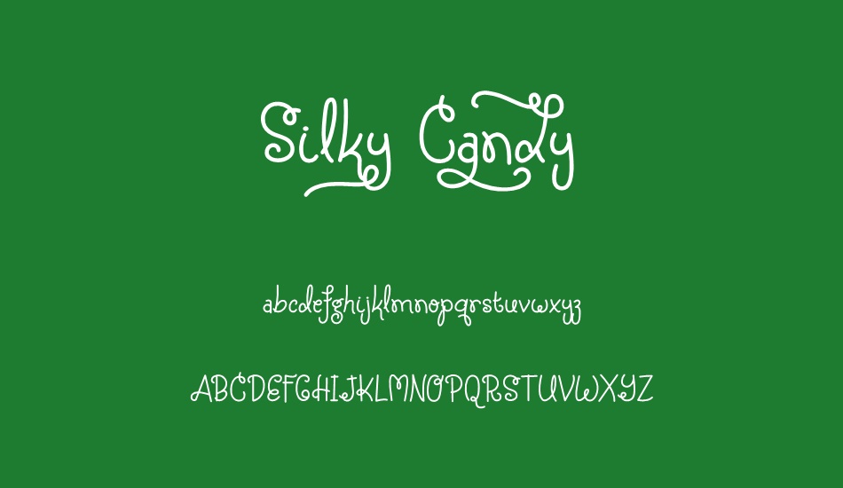 silky-candy font