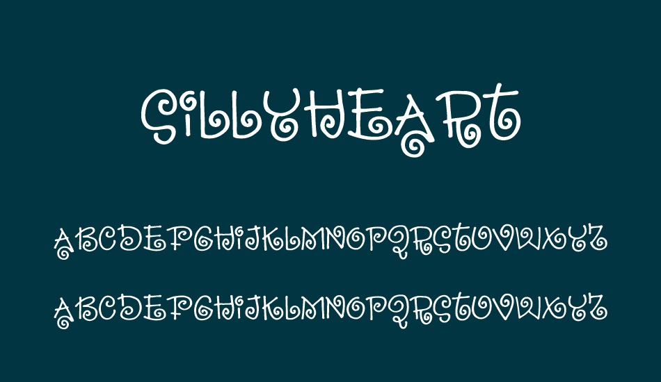 sillyheart-demo font