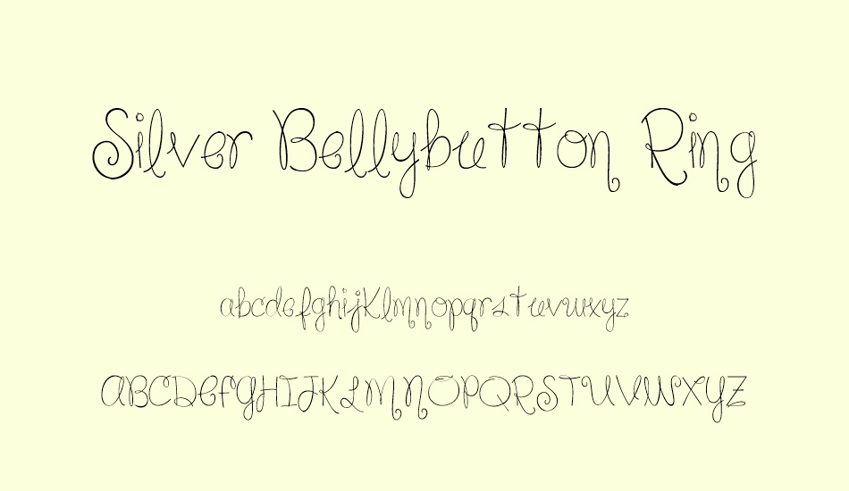 silver-bellybutton-ring font