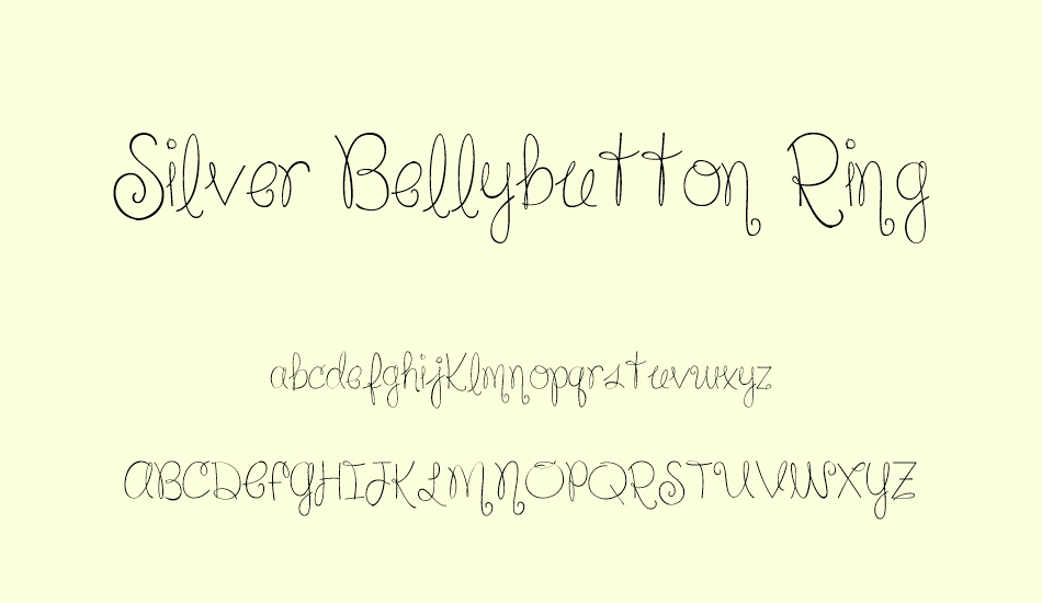 silver-bellybutton-ring font