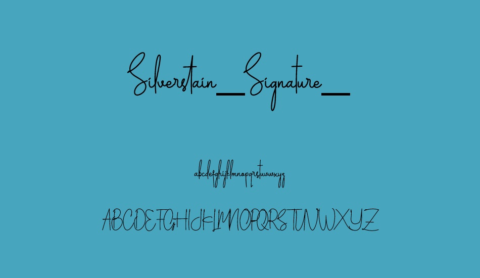 silverstain-signature-demo font