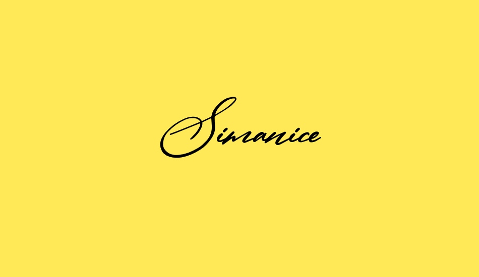 simanice--demo font big