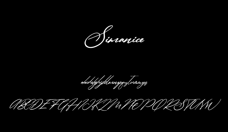 simanice--demo font