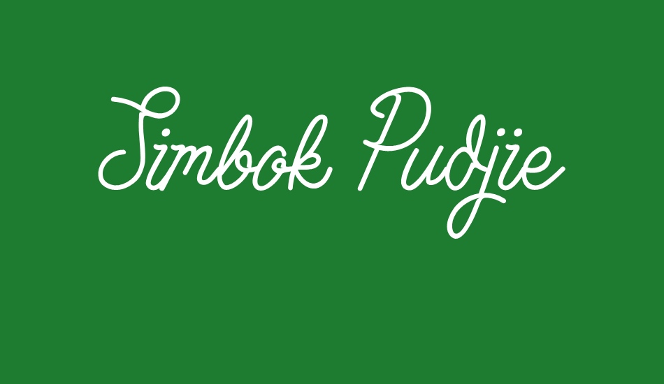 simbok-pudjie-free font big