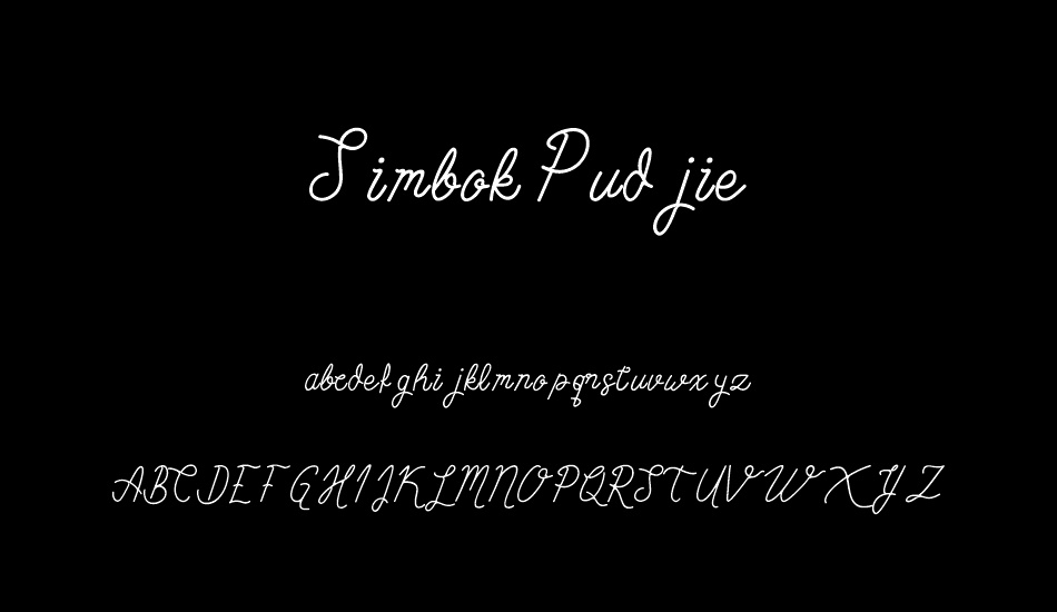 simbok-pudjie-free font