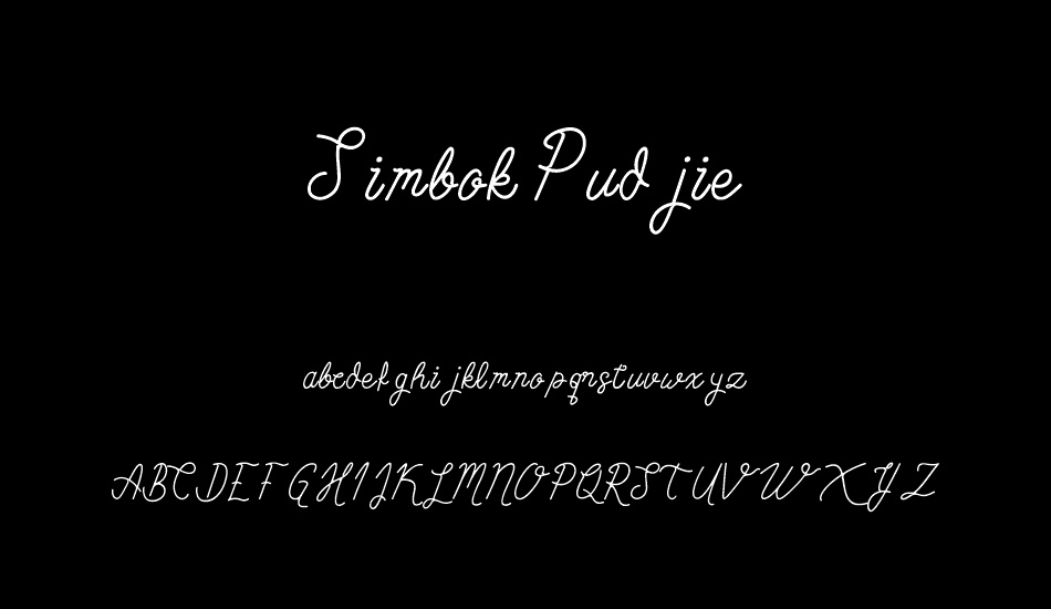 simbok-pudjie-free font