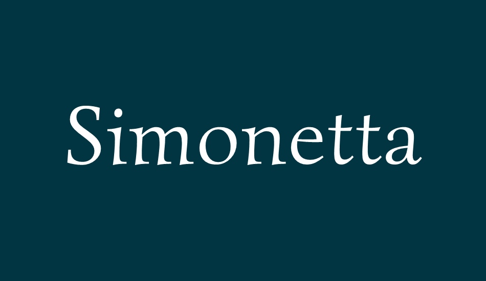 simonetta font big