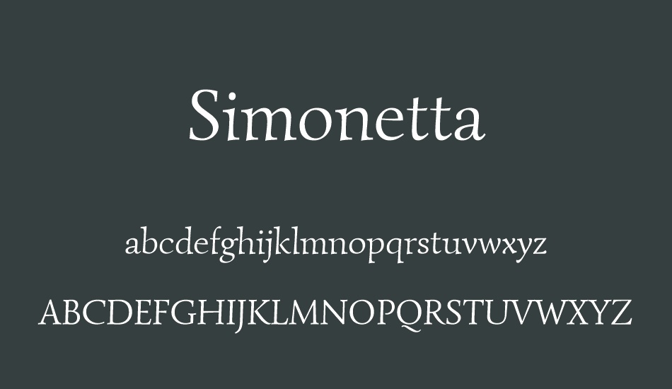 simonetta font