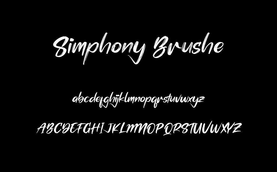 Simphony Brushe font