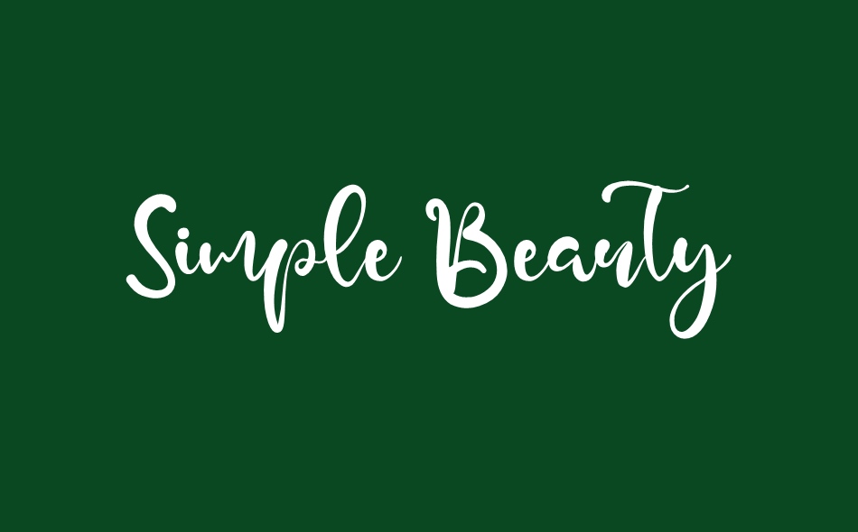 Simple Beauty font big