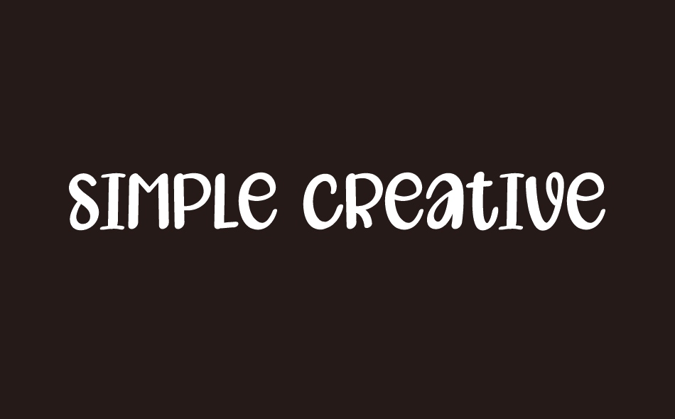 Simple Creative font big