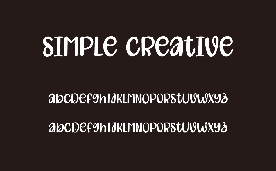 Simple Creative font