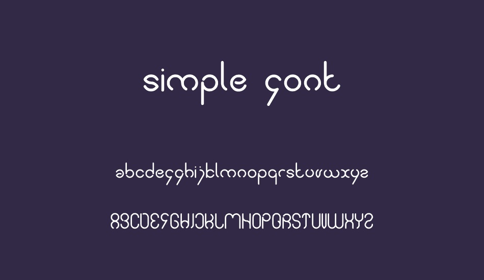 simple-font font