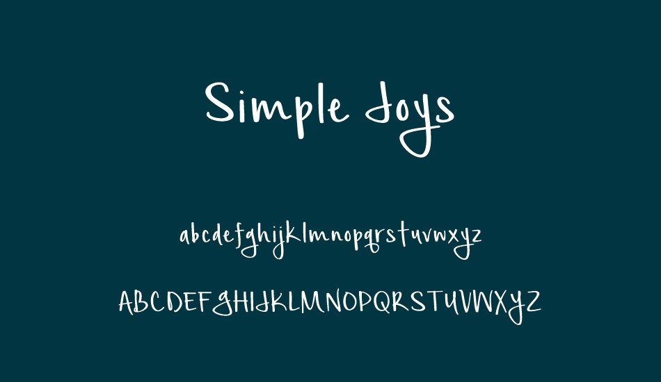 simple-joys font
