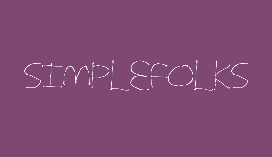 simplefolks font big