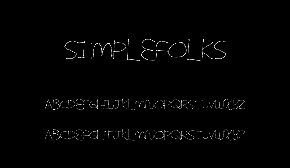 simplefolks font