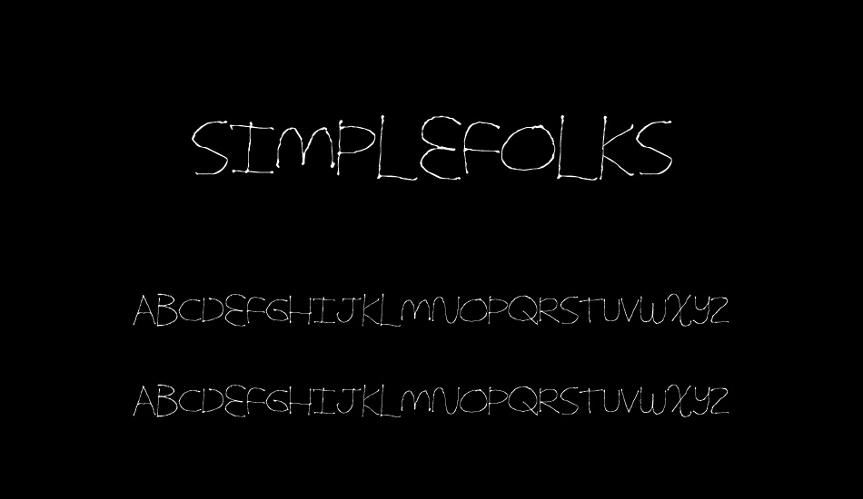 simplefolks font