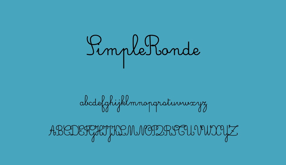 simpleronde font