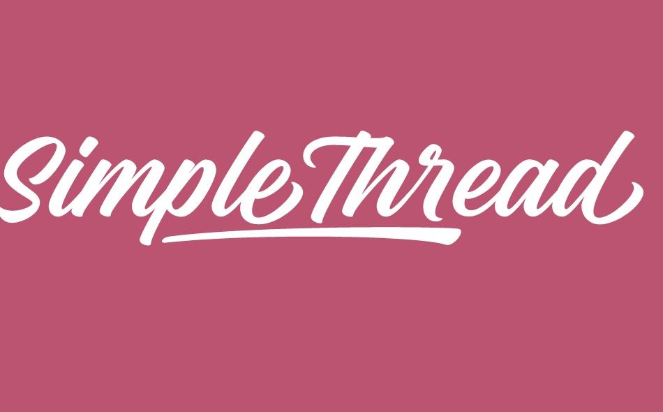 Simple Thread font big