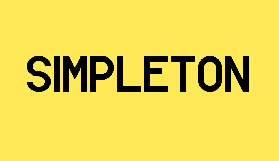 simpleton-gothic font big