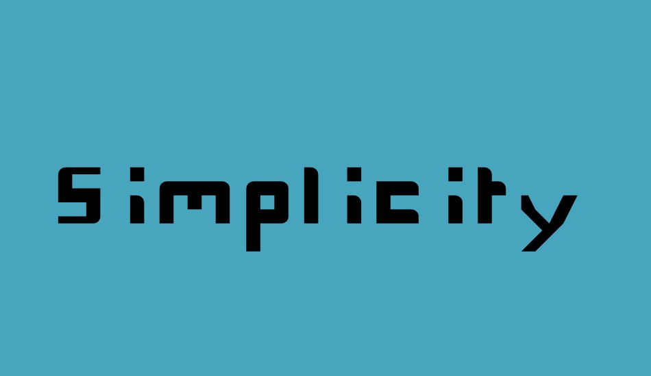 simplicity font big
