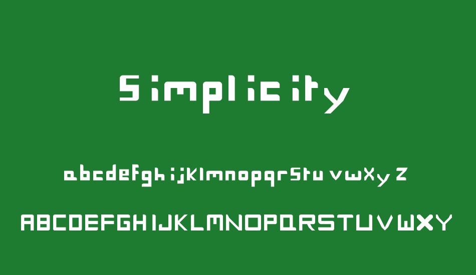 simplicity font