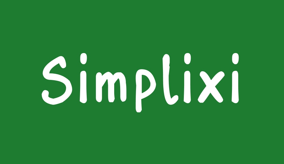 simplixi-regular font big