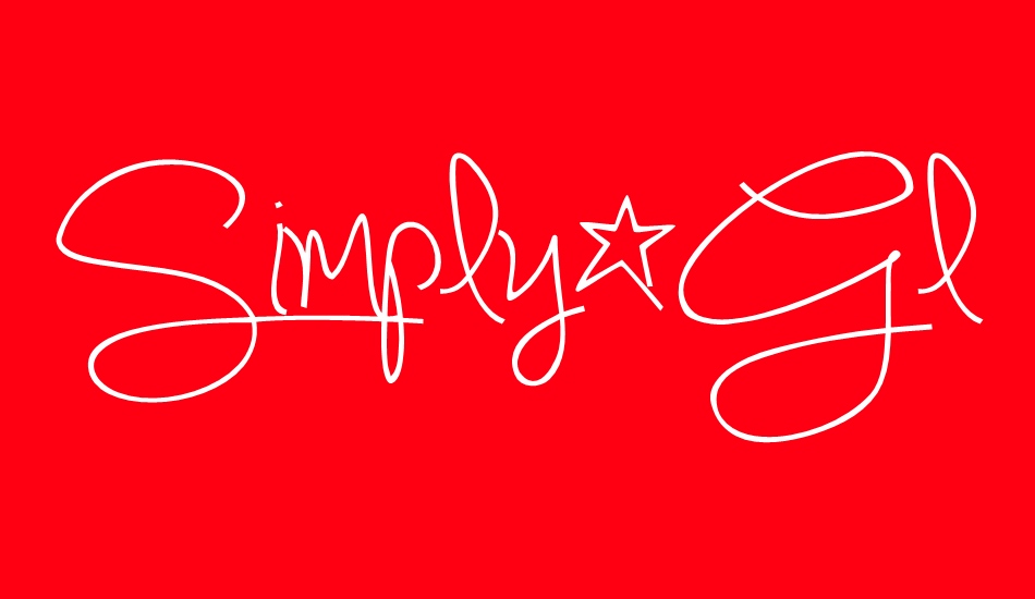 simply-glamorous font big