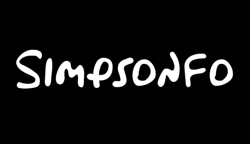 simpsonfont font big