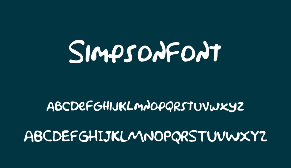 simpsonfont font