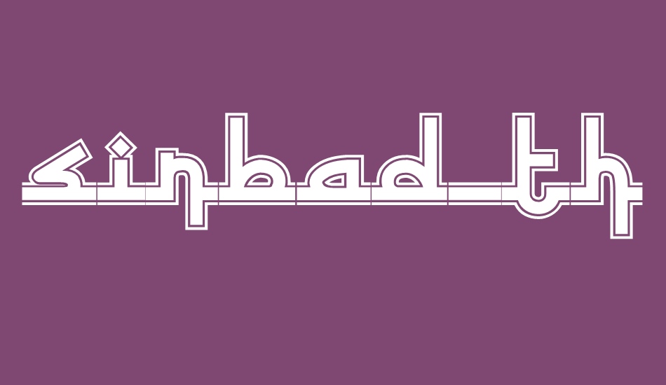 sinbad-the-sailor font big