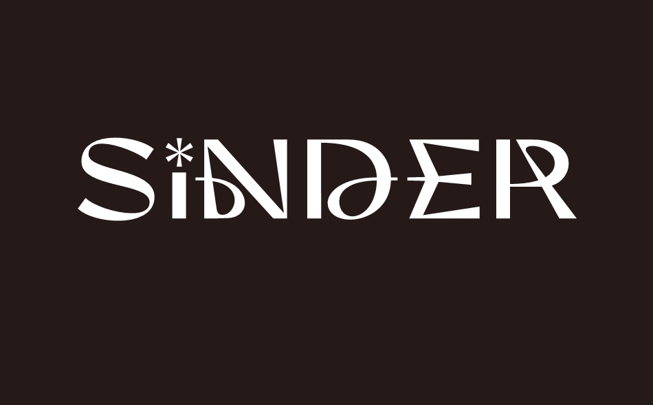 Sinder font big