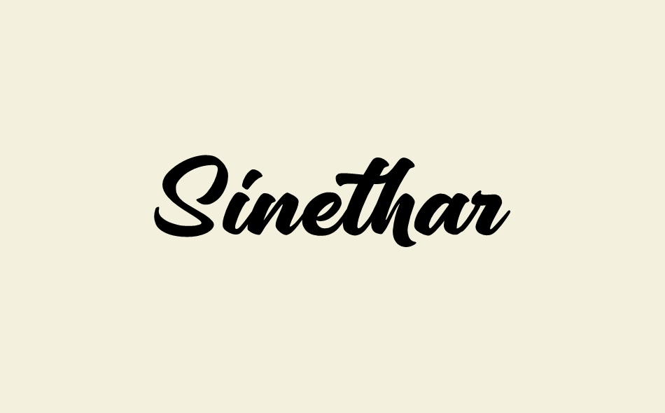 Sinethar font big