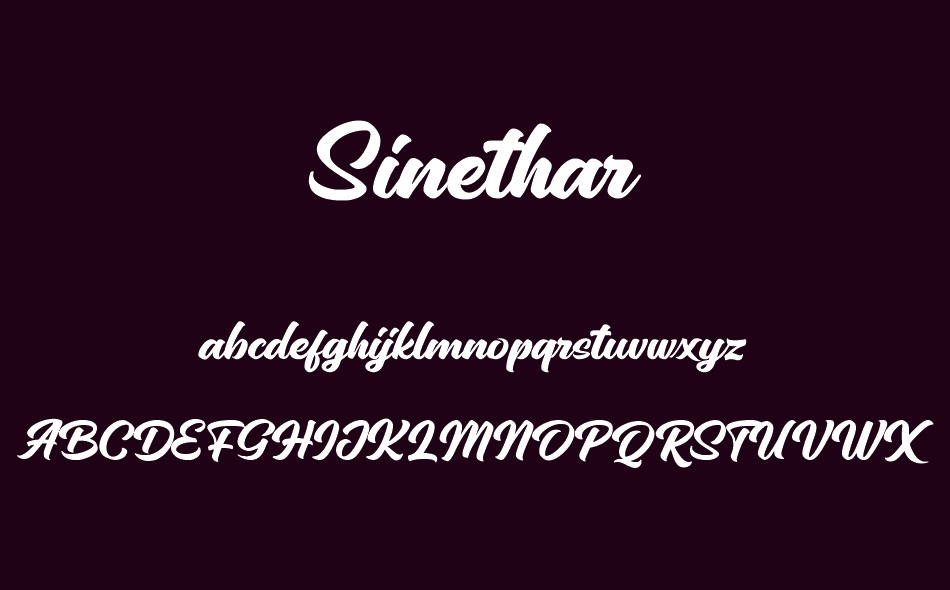 Sinethar font