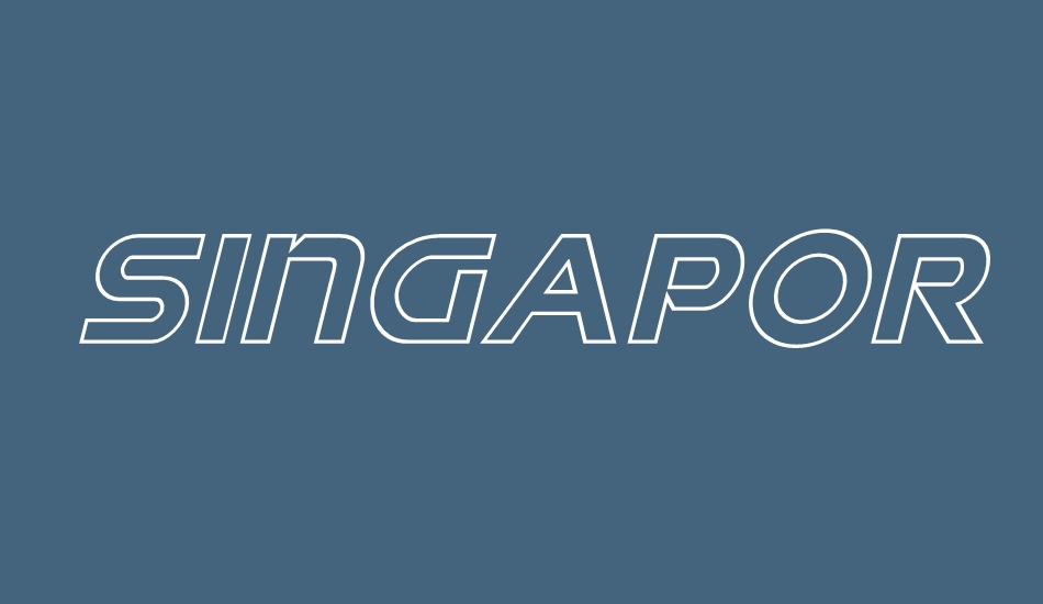 singapore-sling-outline-ıtalic font big