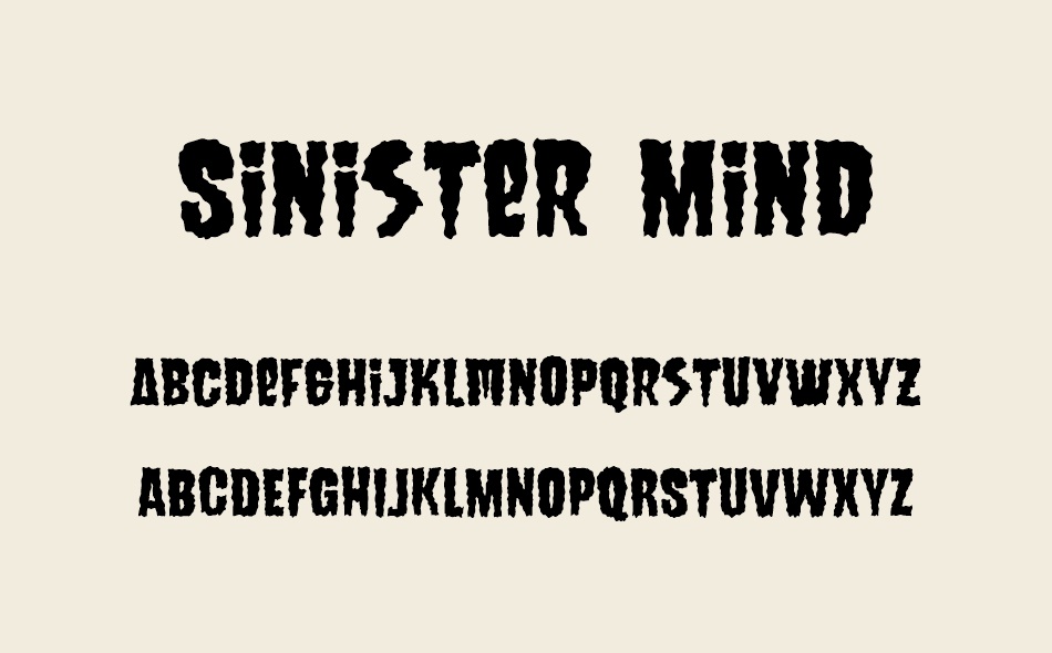 Sinister Mind font