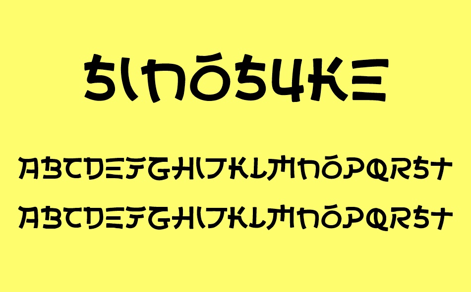 Sinosuke font