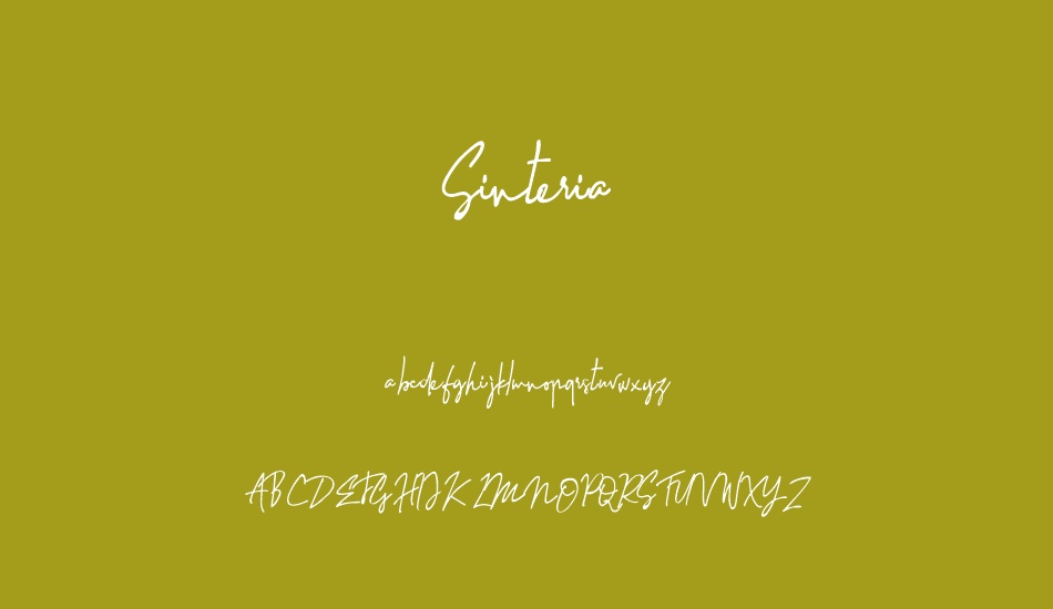 sinteria font