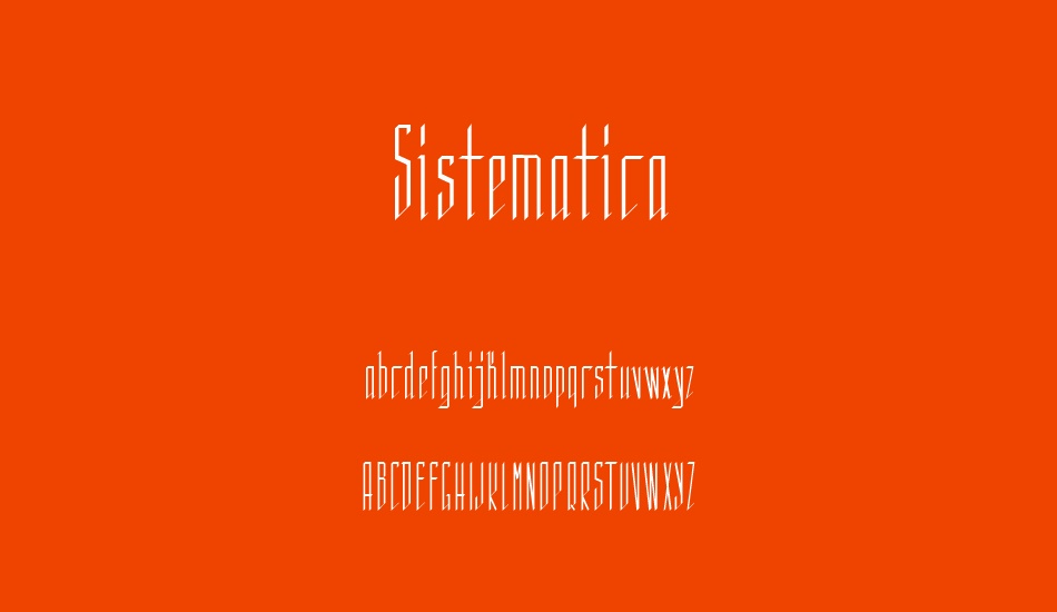 sistematica font